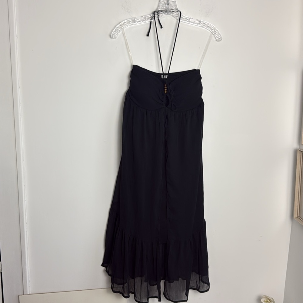 Ardene Black Maxi Skirt with Ruffle Hem